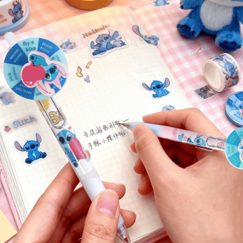 Pena Gel 0.5mm Snoopy Lucu Desain Putar Piringan Warna Alat Tulis Sekolah ATK Murah