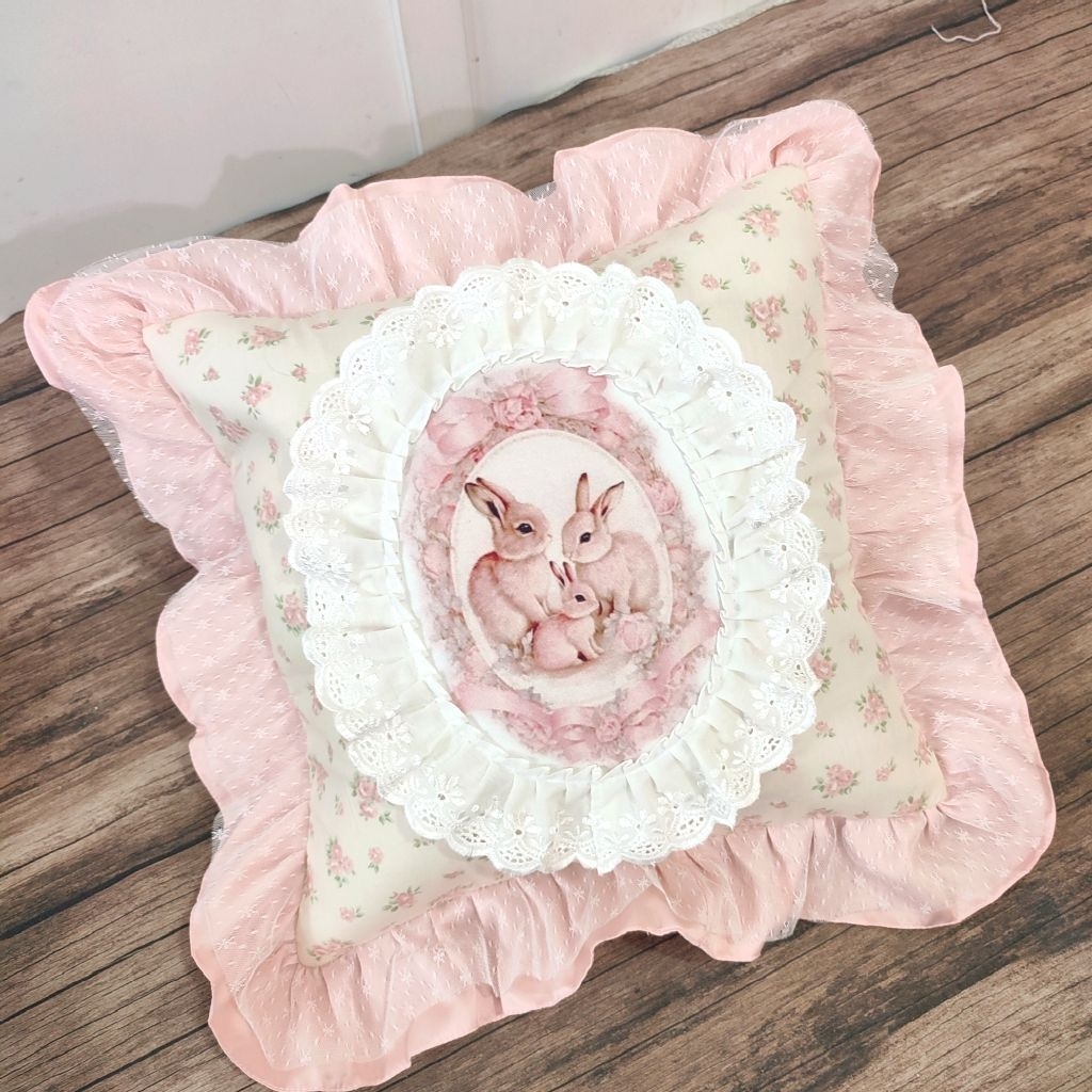 Sarung Bantal Sofa Cushion Cover Kursi Tamu Aesthetic Ukuran 40*40 Minimalis Cantik Modern  Bahan Ka