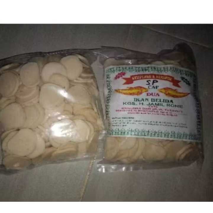 1 kg kemplang kancing kemplang Bulat Ikan Kempelang palembang super Kerupuk Ikan