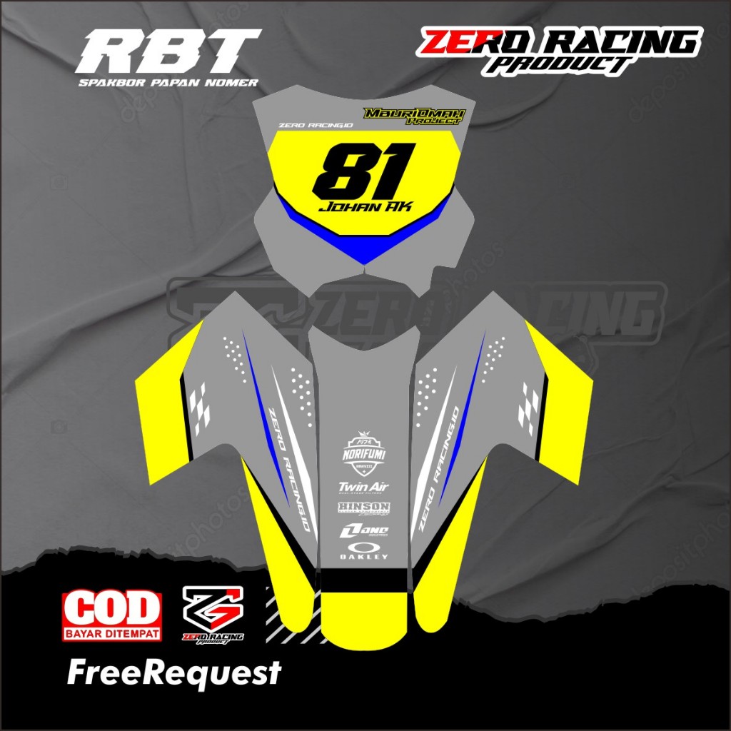 Stiker Papan Nomor RBT Free Request Stiker Papan Spakbor Semua Type RBT