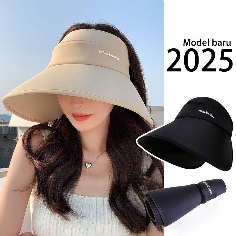 topi cewek kekinian hijab topi pantai topi visor topi olahraga topi umroh wanita terbaru UPF50+