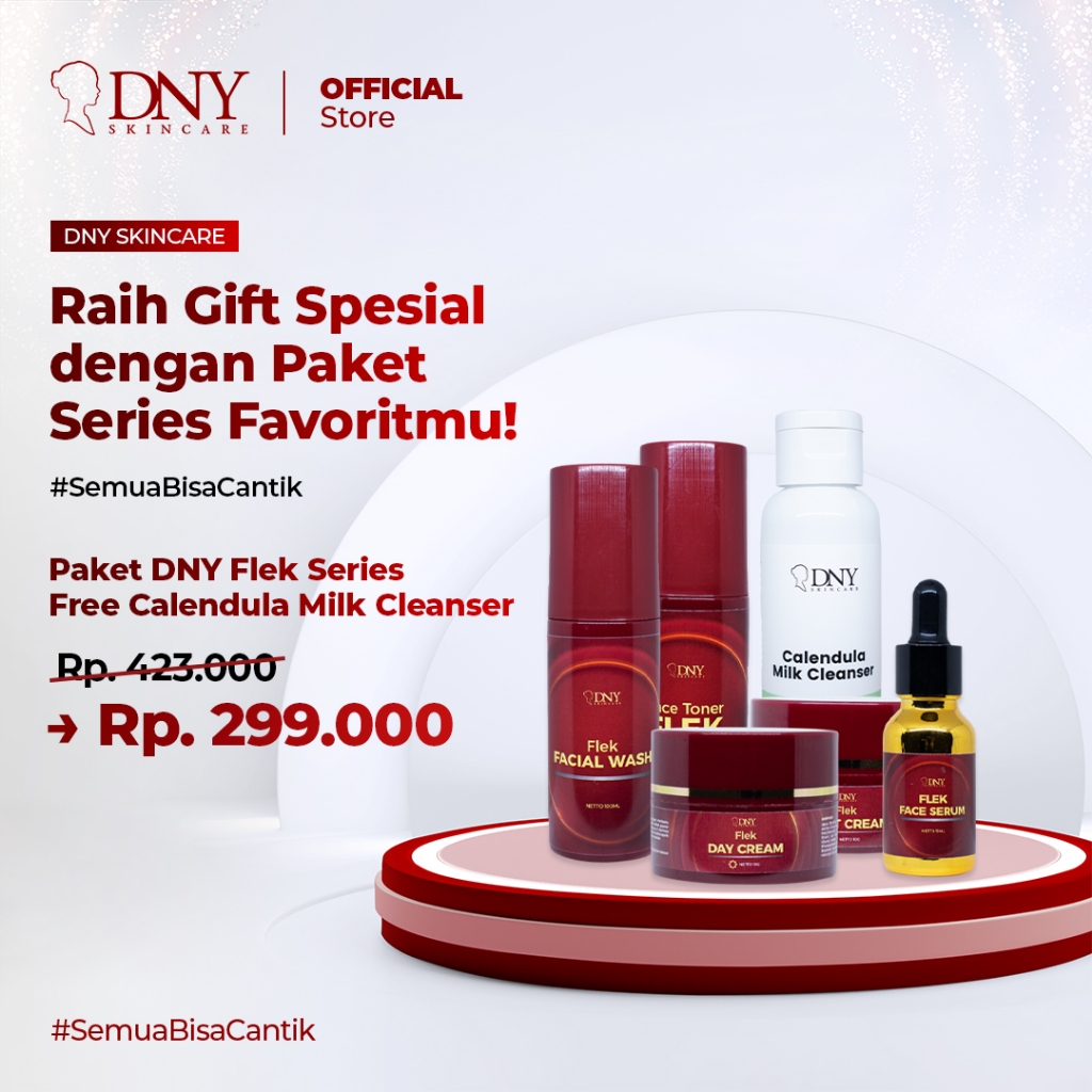 (Free Calendula Milk Cleanser) Paket DNY Skincare Flek Series