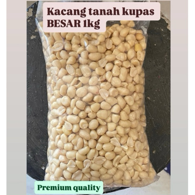 1kg Kacang tanah besar kupas mentah