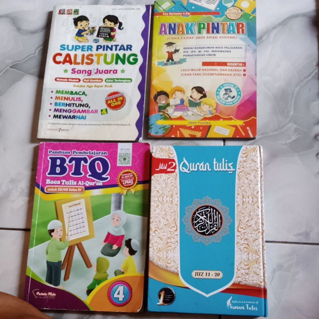 buku anak calistung btq Alquran tulis