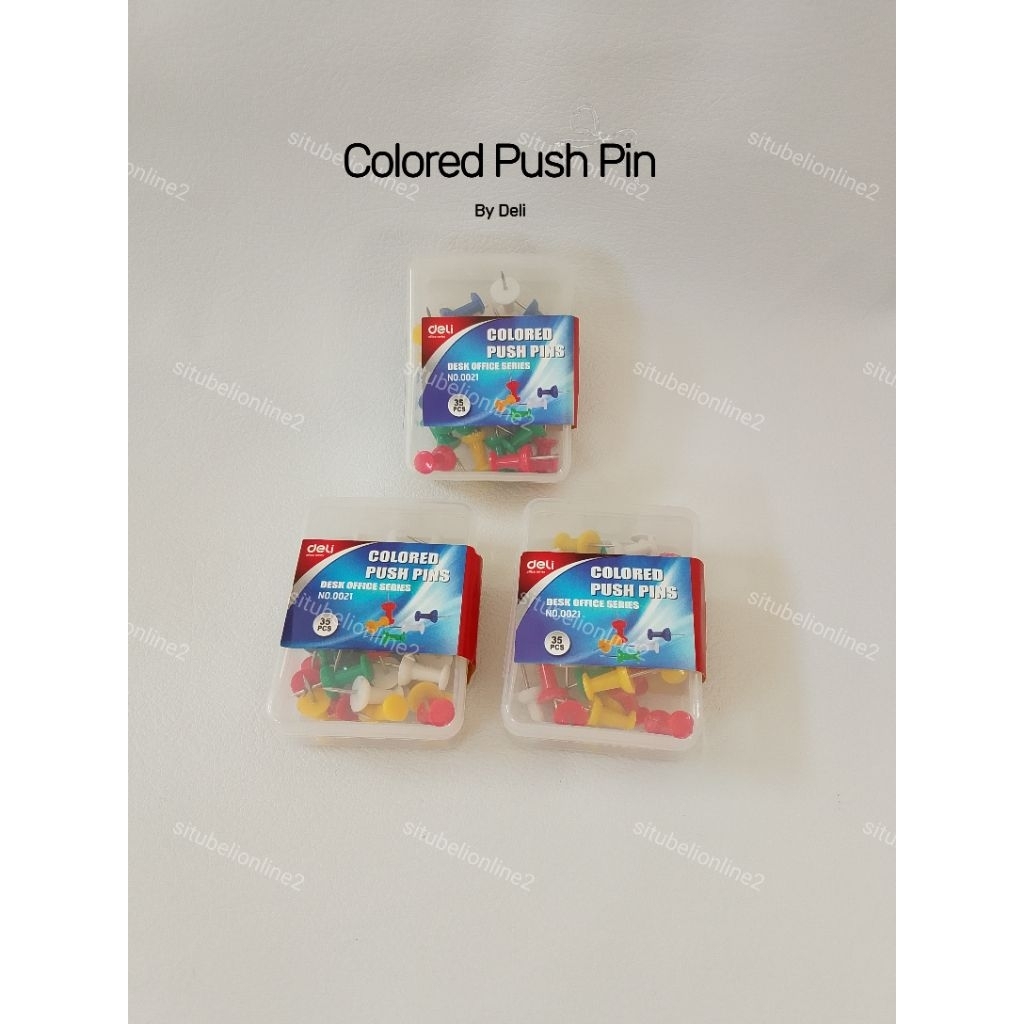 Colored Push Pins - Push Pins Warna Warni - Push Pin Deli