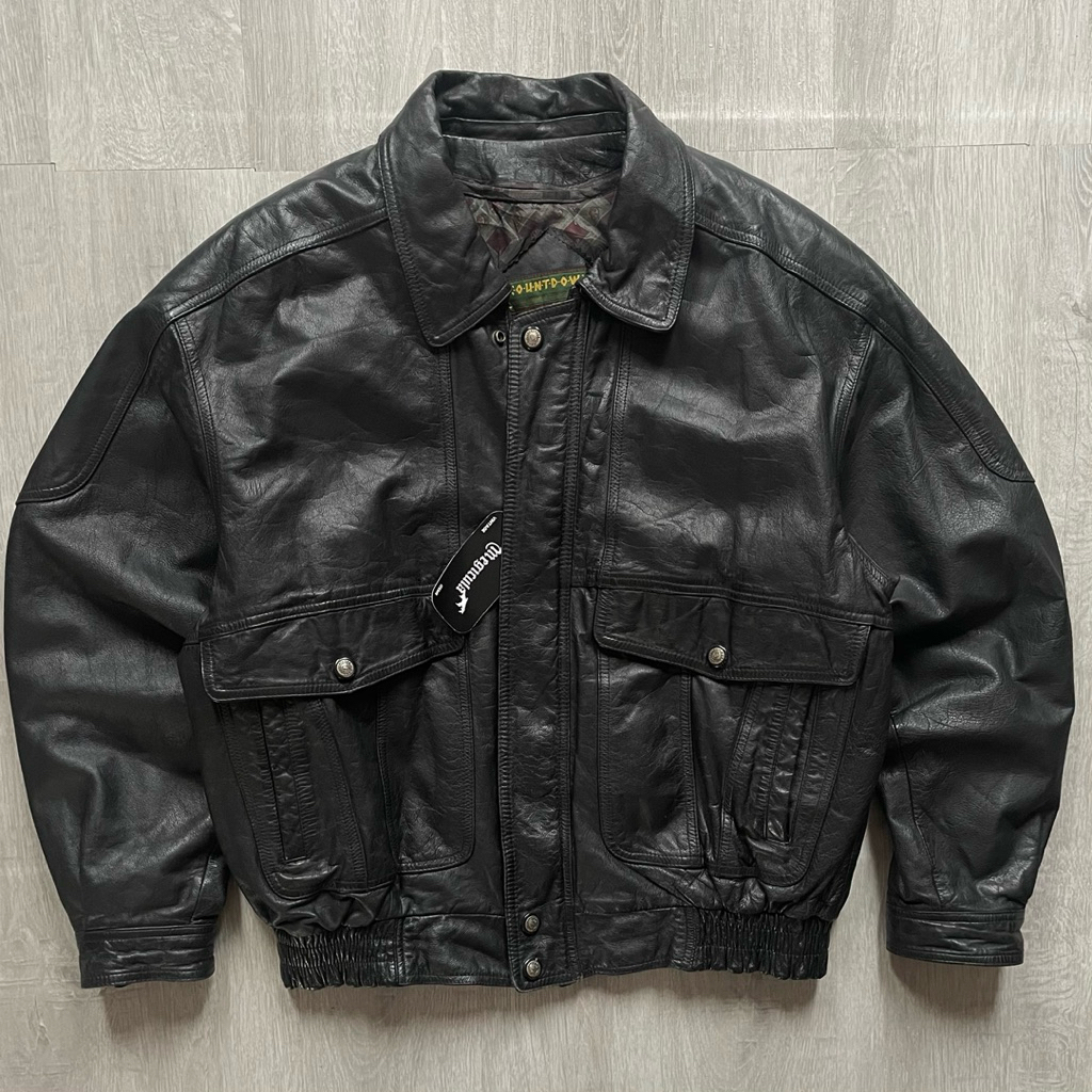 Countdown Vintage Genuine Leather Flight Jacket
