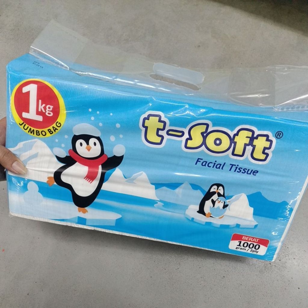 Tisu T-Soft Premium kemasan Jumbo 1Kg