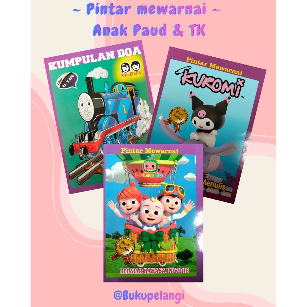 Buku mewarnai anak PAUD dan TK | buku anak