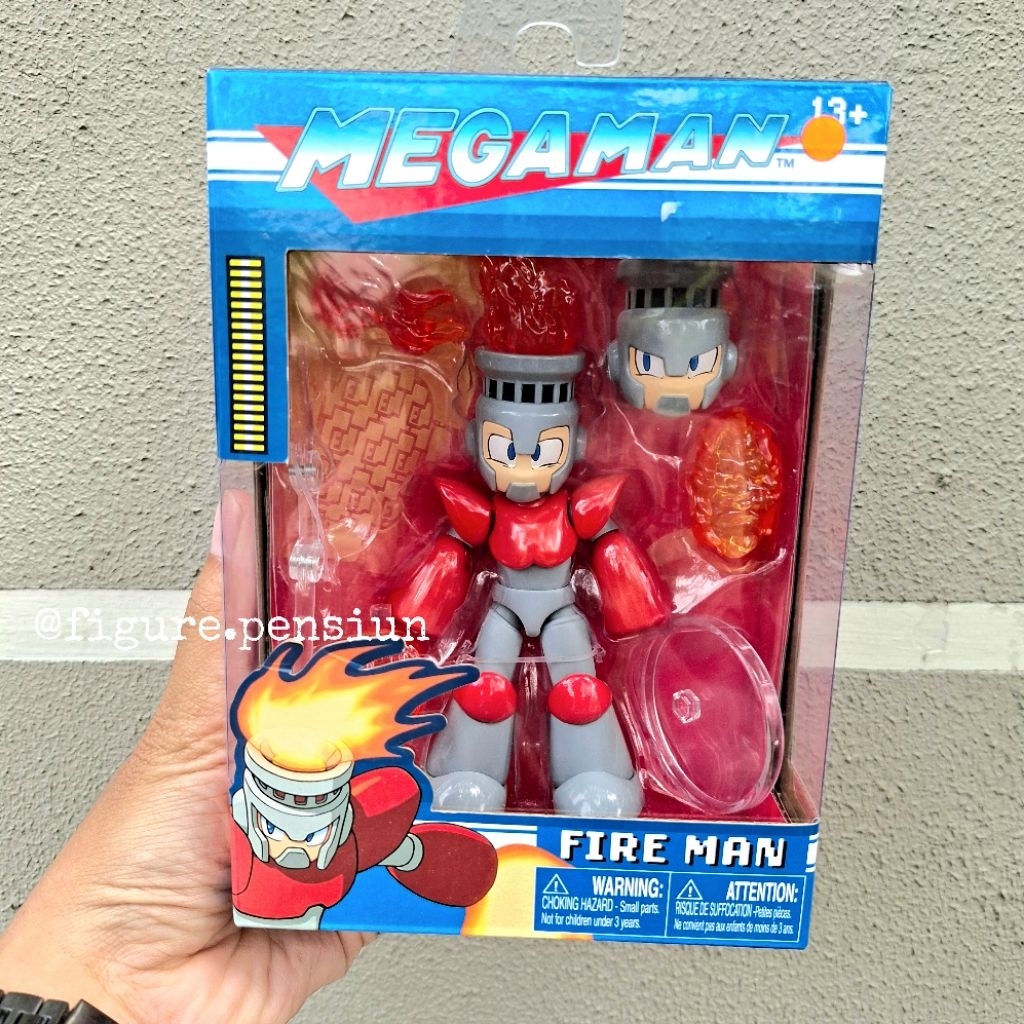 JADA TOYS MEGAMAN FIRE MAN ACTION FIGURE