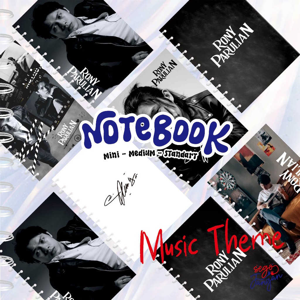 NOTEBOOK RONY PARULIAN - BUKU RONY PARULIAN - NOTE BOOK MUSIK