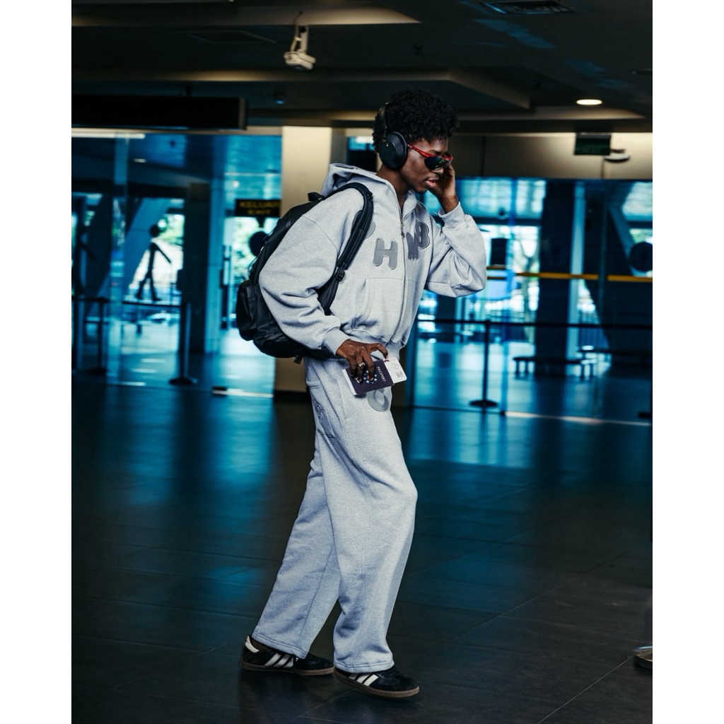 chmb zipper grey sz m