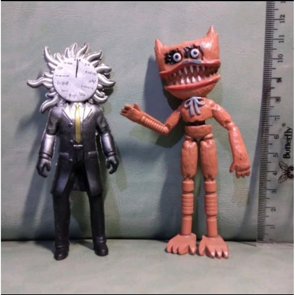 Skibidi Toilet Scientist Clockman & Huggy Wuggy Horror figure set