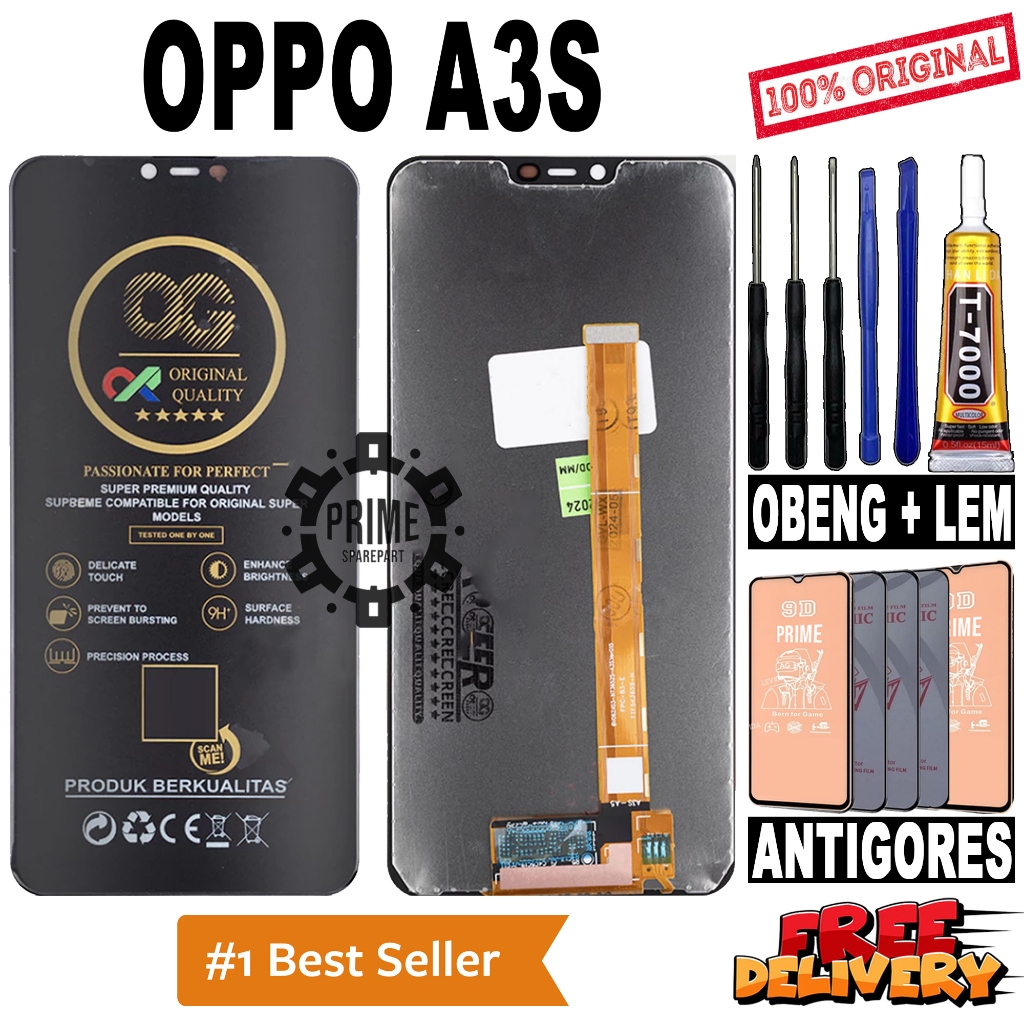 LCD TOUCHSCREEN OPPO A3S ORIGINAL OEM LCD FULLSET