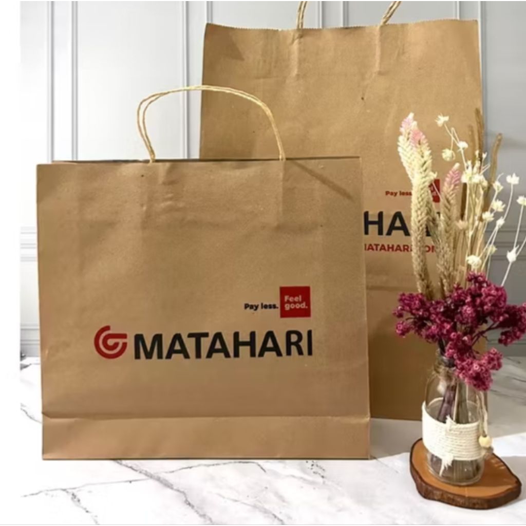 Paper Bag Pembungkus Kado Original ( Eiger, Mango, Matahari, Converse, Levis )