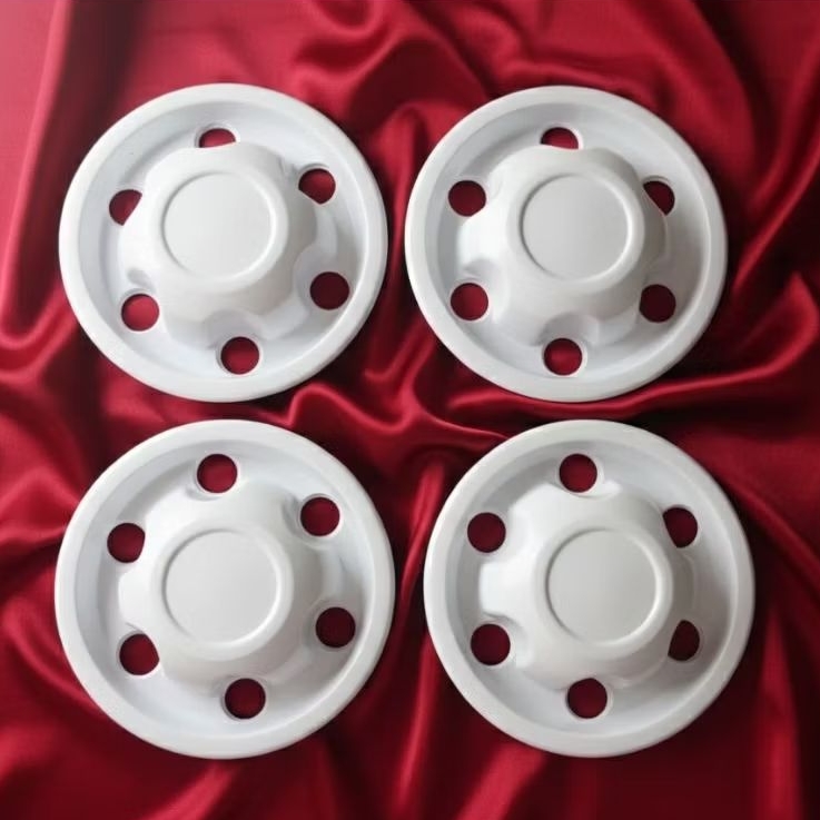 PROMO Dop velg kaleng mobil PCD 6x139 warna putih, Elf, Hiace, Pregio, Fortuner, Ford Everest, Pajer