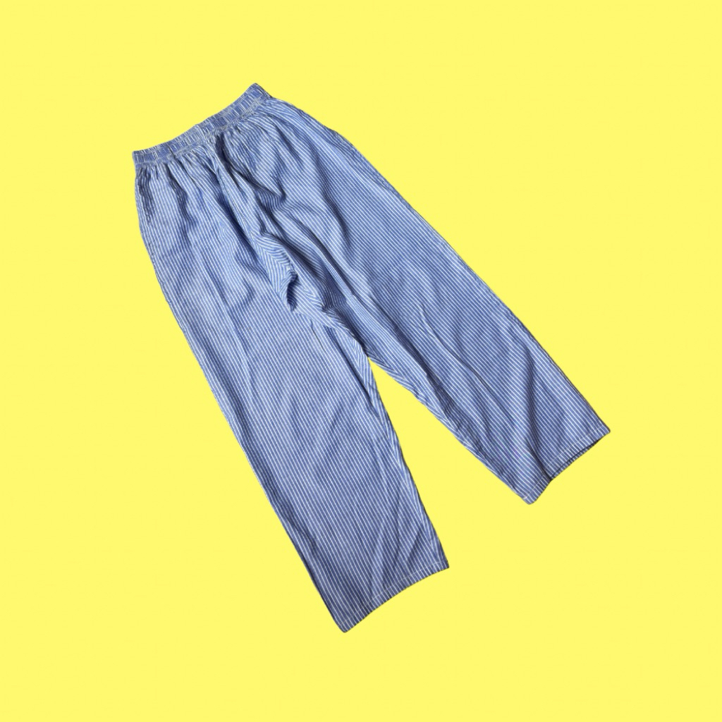 (preloved) Blue Stripe Pants