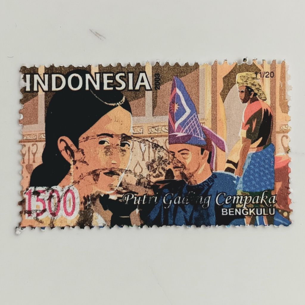 (AD) Perangko Indonesia 2003 Cerita Rakyat Seri 6 - Putri Gading Cempaka (1/20) 1.500 rupiah Used