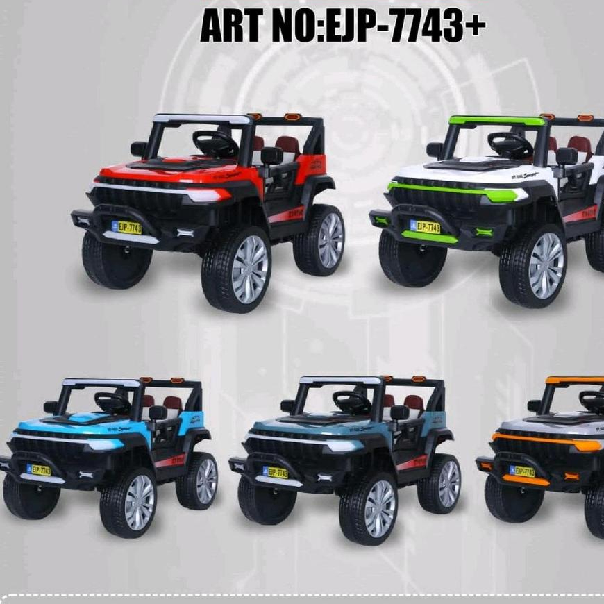 Mainan Anak Mobil Aki Jeep Ban Karet Exotic