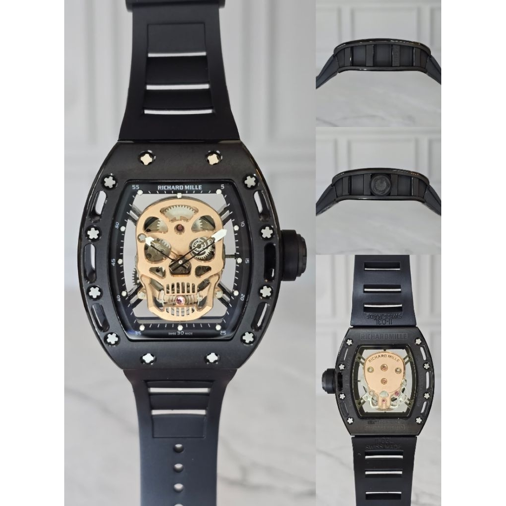 JAM TANGAN RM 052 AUTOMERIC SKULL  42mm fullset
