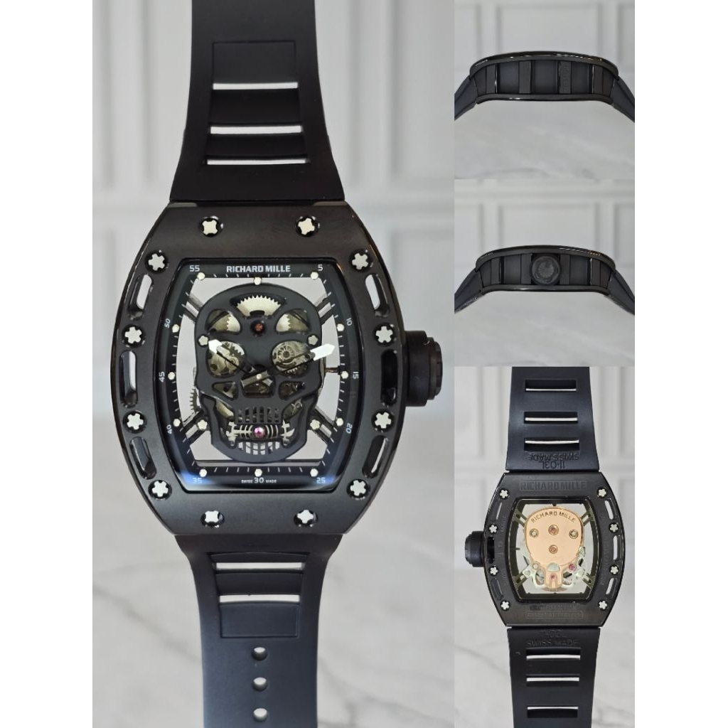 JAM TANGAN RM052 AUTOMETIC SKULL 42 MM FULLSET