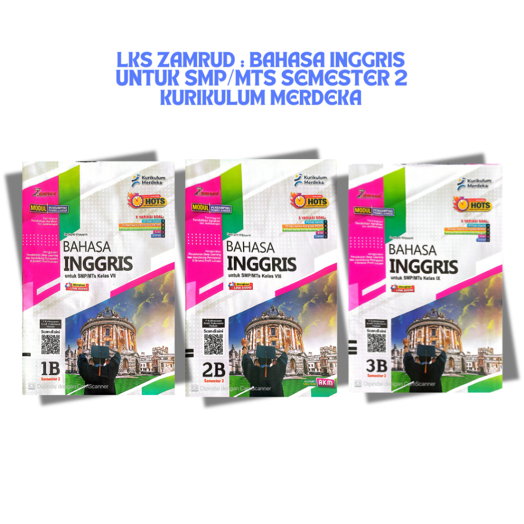 LKS Zamrud : Bahasa Inggris untuk SMP/MTs Semester 2 Kurikulum Merdeka