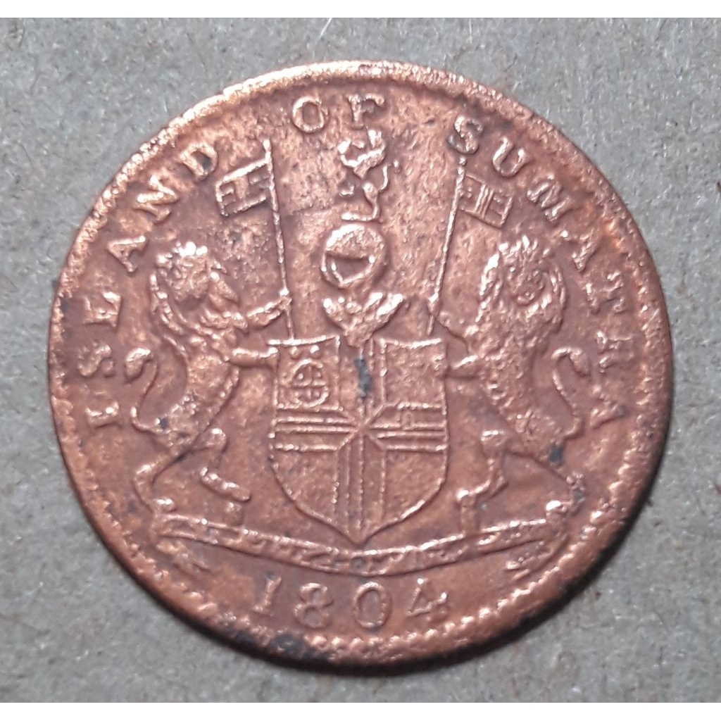 koin island of sumatra tahun 1804