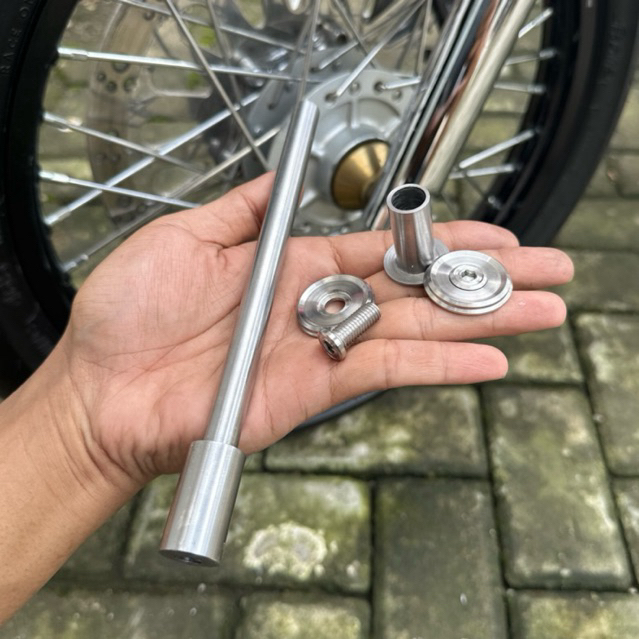 As roda depan ninja 12mm pnp tromol supra gl mp tiger klx