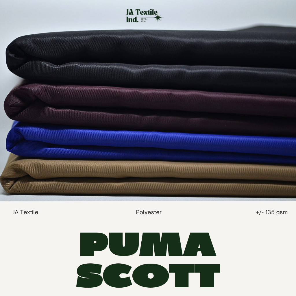 KAIN PARASUT PUMA SCOTT WATERPROOF - BAHAN JACKET