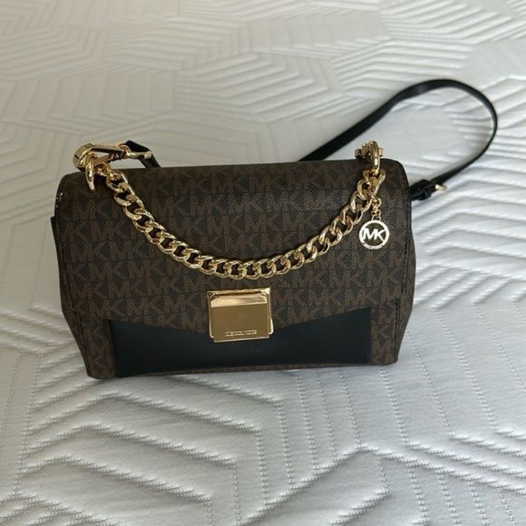 PRELOVED MK Lita Signature Brown Black