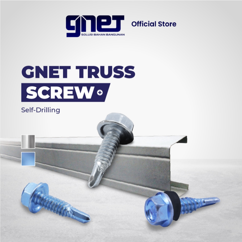 GNET Truss Screw | Skrup Baja Ringan Self Drilling
