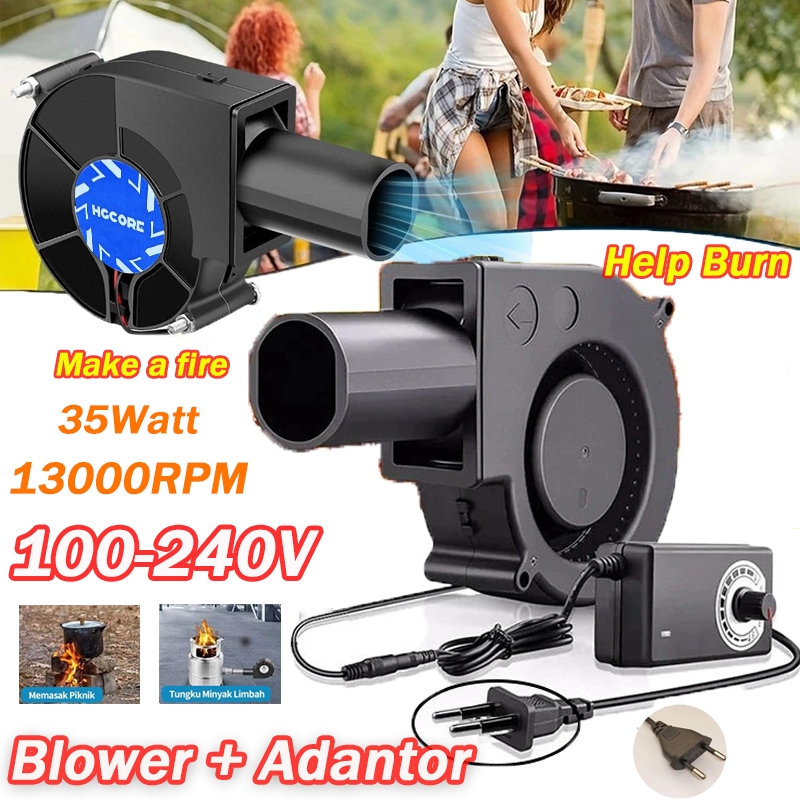 1 Set 13000 RPM Blower Mini BBQ Kipas Kipas Blower Kompor Oli Bekas Kompor Memasak Mesin Blower Keon