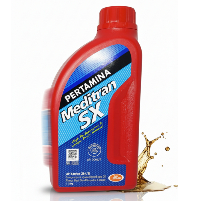 OLI PERTAMINA MEDITRAN SX SAE 15W-40 1LITER PELUMAS OLI MEDITRAN SX