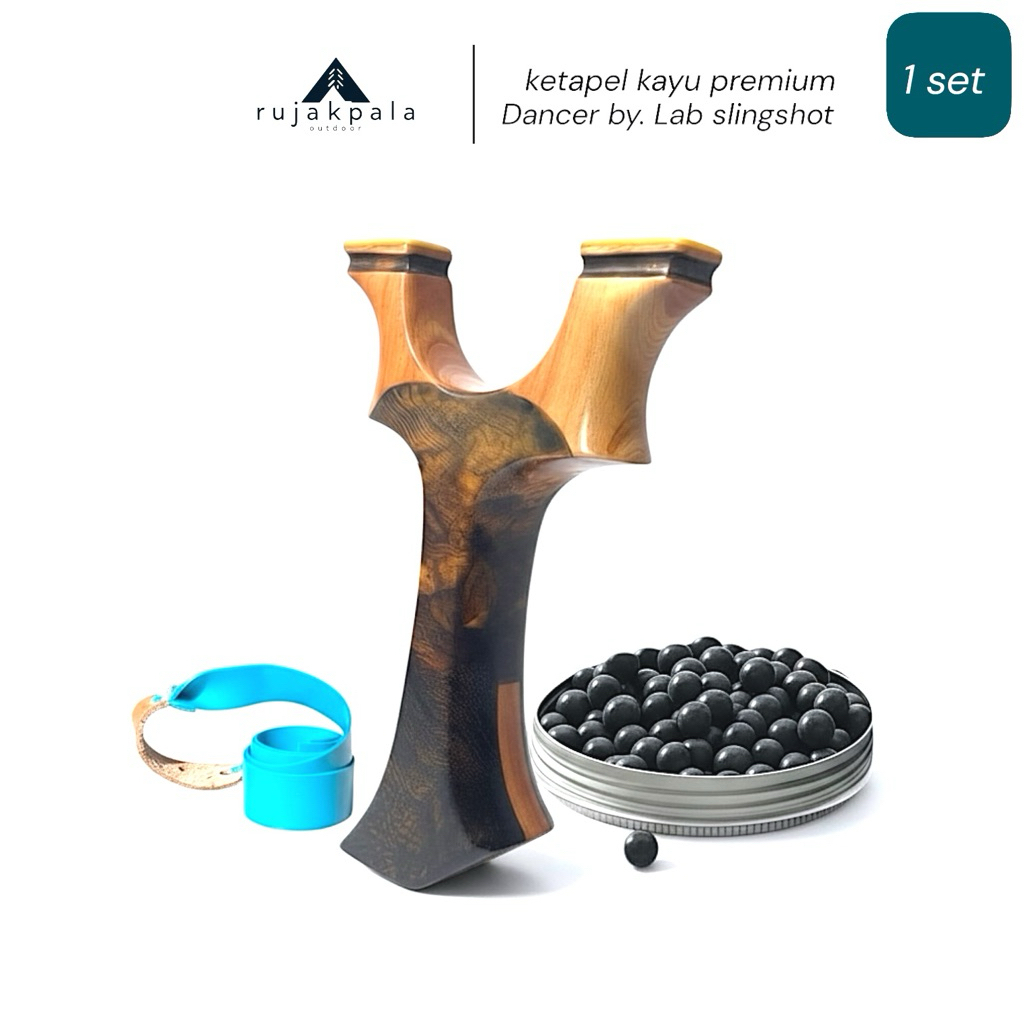 ketapel kayu laminasi tip micarta - Dancer by lab slingshot