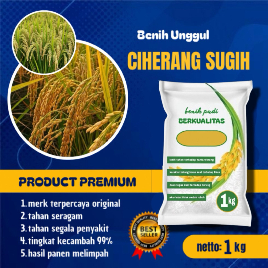 Benih padi CIHERANG SUGIH kemasan 1kg original