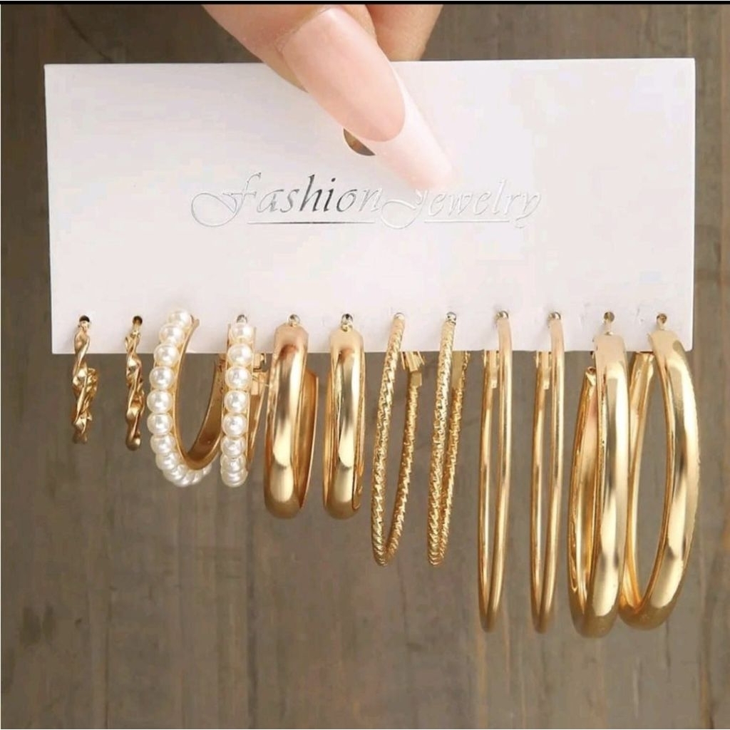 ANTING BULAT HOOP ANTING TUSUK ANTING HIJAB