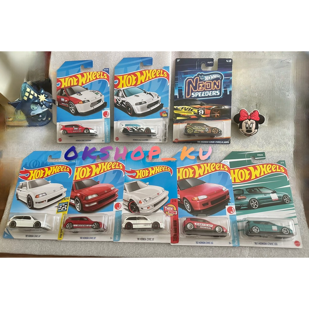 Hotwheels Honda CIVIC EF, CIVIC EG, Civic Custom reguler