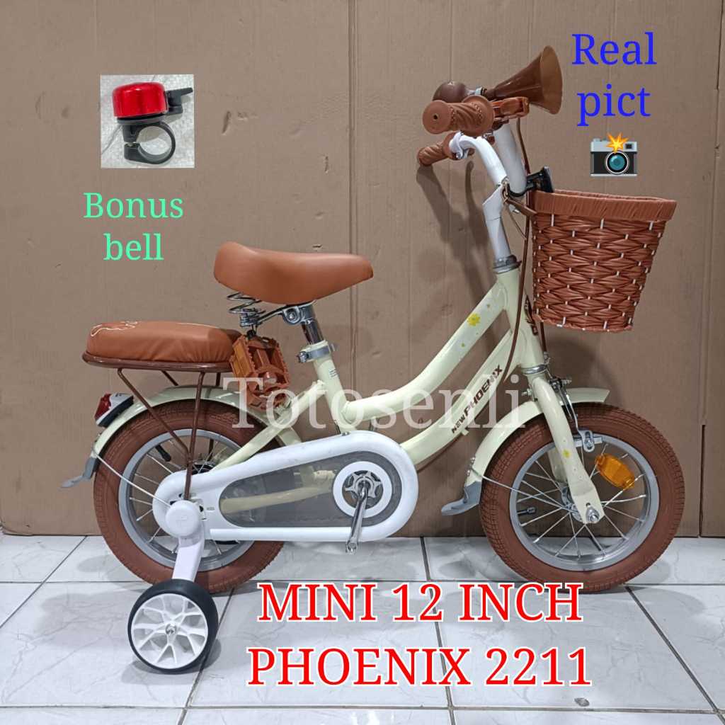 sepeda anak mini 12 inch phoenix 2211 sepeda anak keranjang