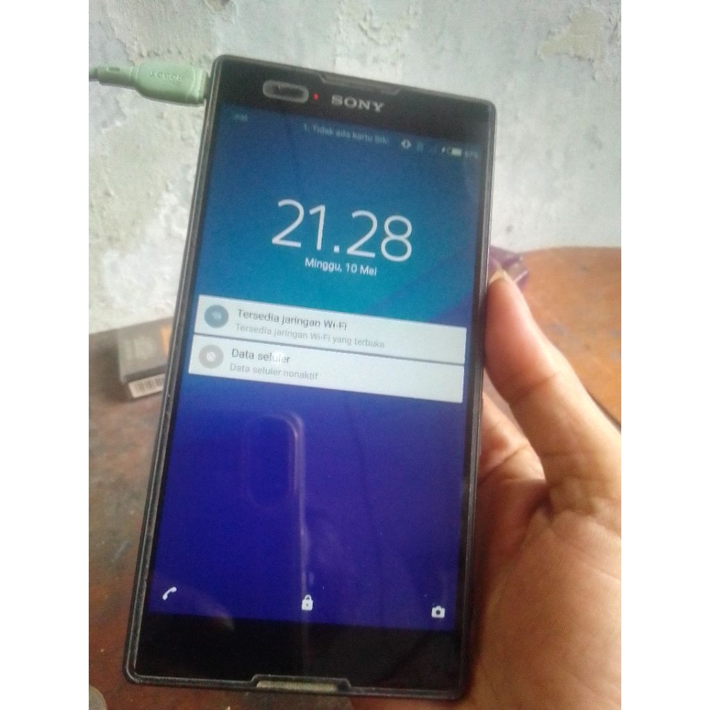 LCD FULLSET FRAME SONY XPERIA T2 ULTRA D5322 ORI COPOTAN