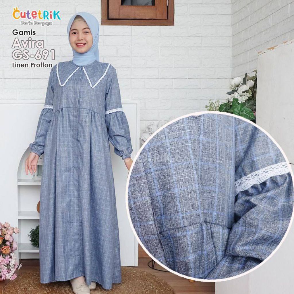 MODEL TERBARU - CUTETRIK GAMIS AVIRA GAMIS ANAK TANGGUNG REMAJA KEKINIAN LEBARAN 2026