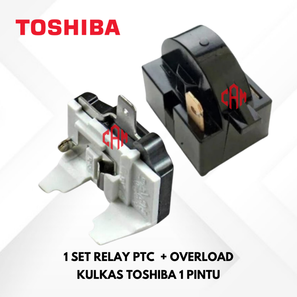 Relay PTC Overload Kulkas TOSHIBA 1 Pintu
