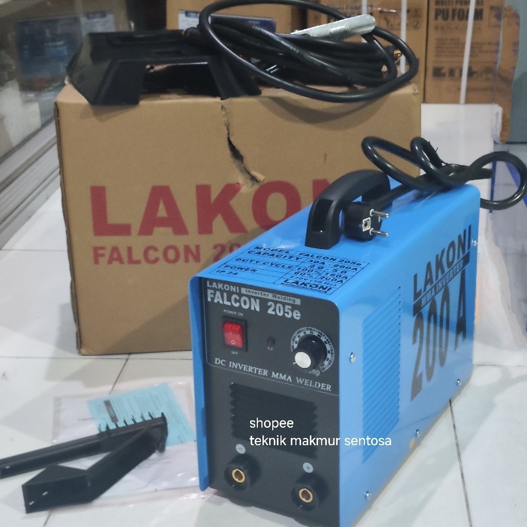 200A Trafo Las Lakoni Falcon 205E Mesin Inverter Travo Las 200 Ampere 205 E