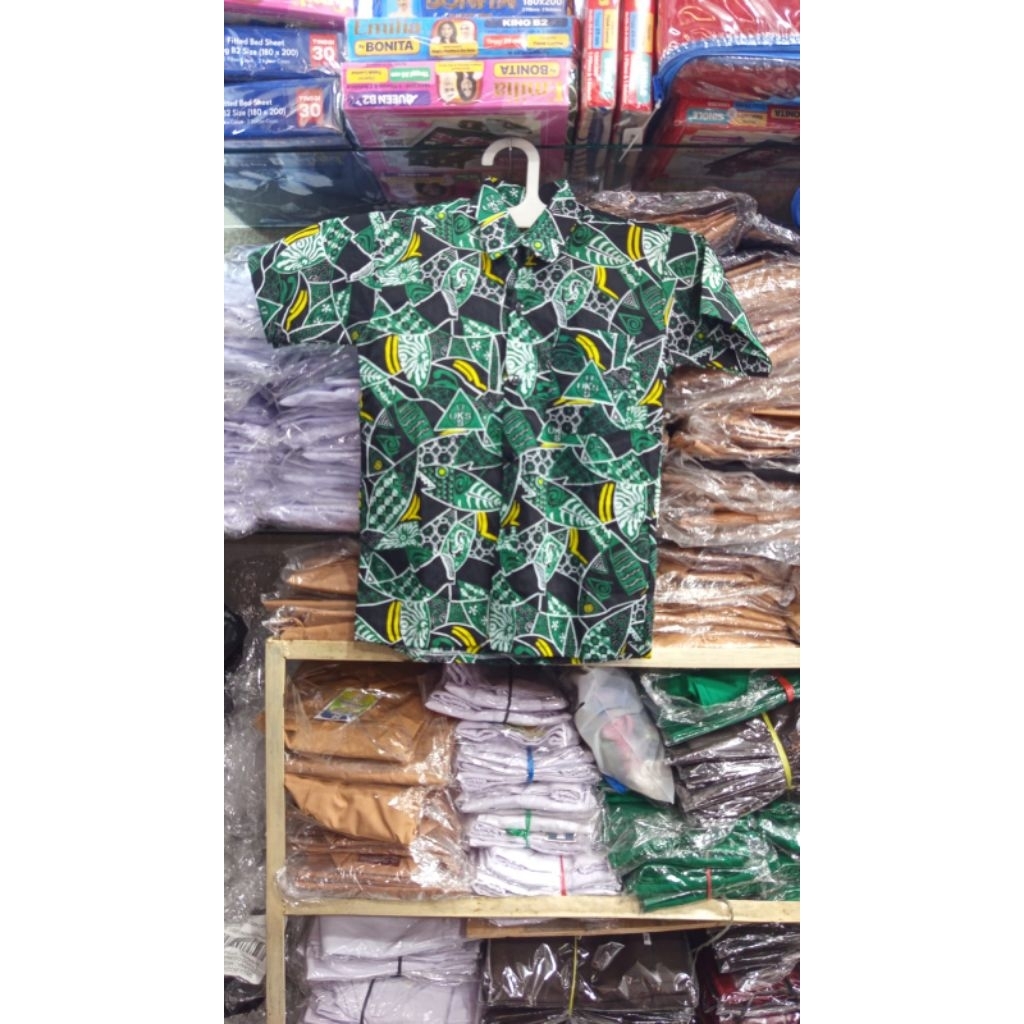 Batik uks sidoarjo lengan pendek SD/MI