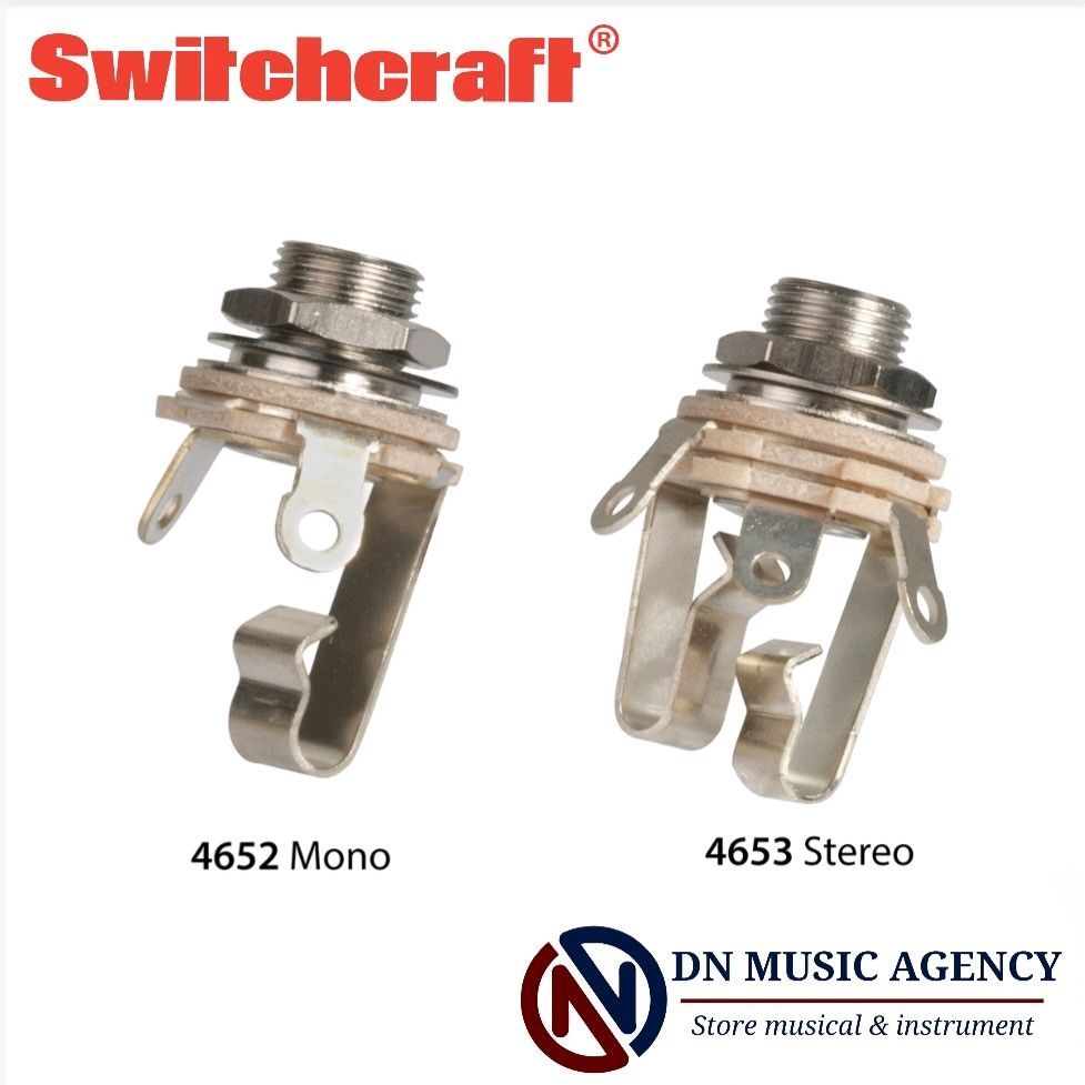 switchcraft jack output input gitar & bass original jack switchcraft stereo & mono