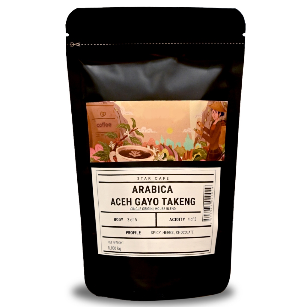 Kopi Arabica Aceh Gayo Takengon 100 Gr