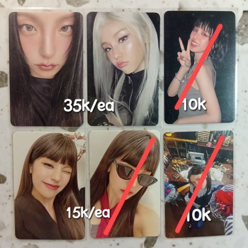 ready stock official photocard yeji itzy