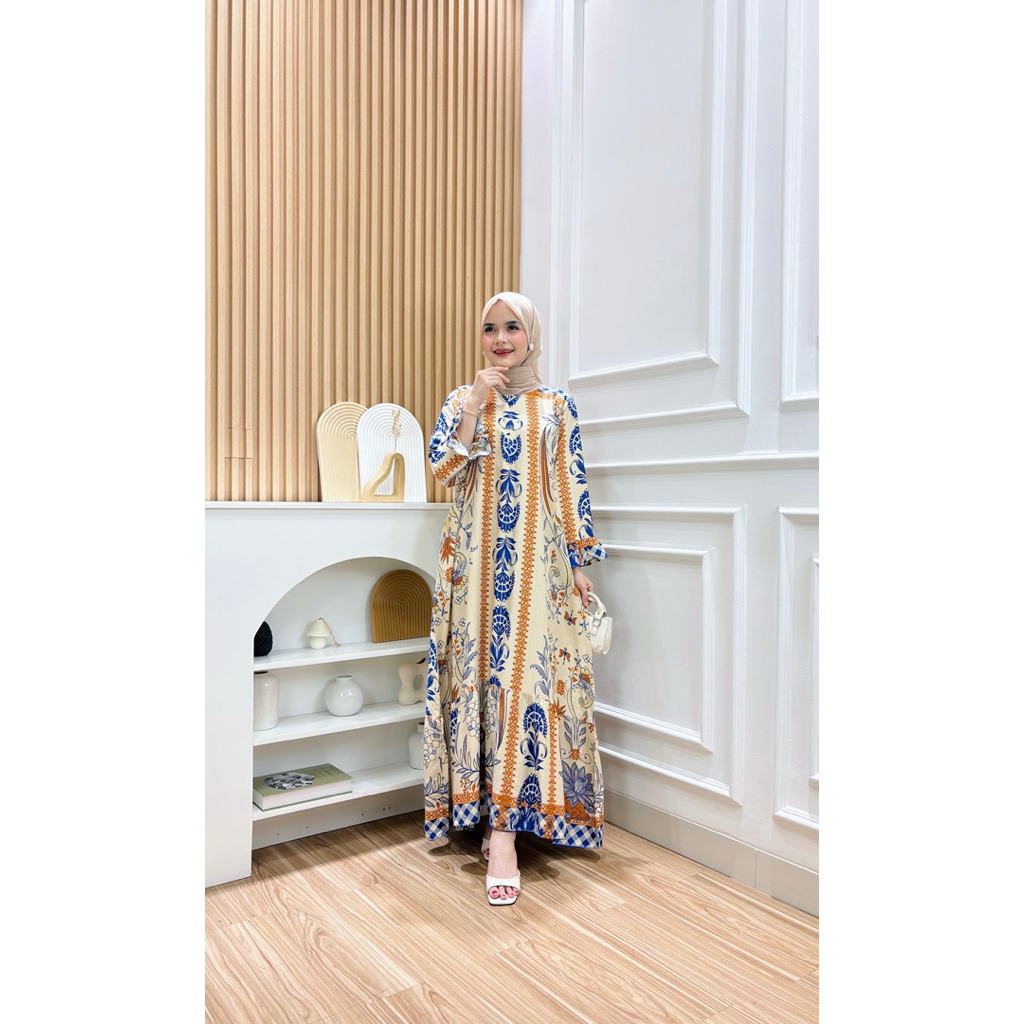 Byarmadp  | Gamis Sabrina | gamis rayon | gamis cantik | gamis keinian | gamis viral | gamis motif b