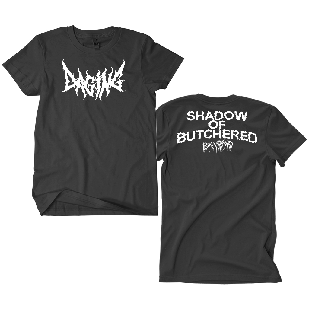 Kaos Band Daging - Shadow Of Butchered abu abu