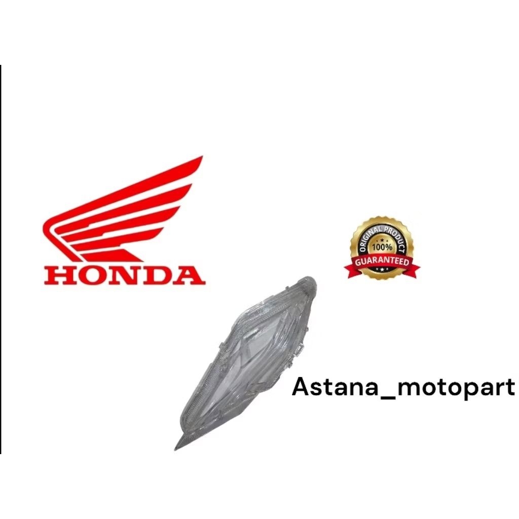 Mika kaca riting mika kaca lampu sein sebelah kiri Honda Beat LED 2020 2021 2022 2023 Original