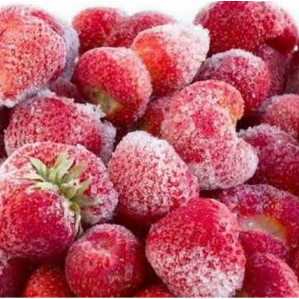 Strawberry Frozen Fruit / Buah Beku Praktis / Smoothie Yogurt Jus Dessert