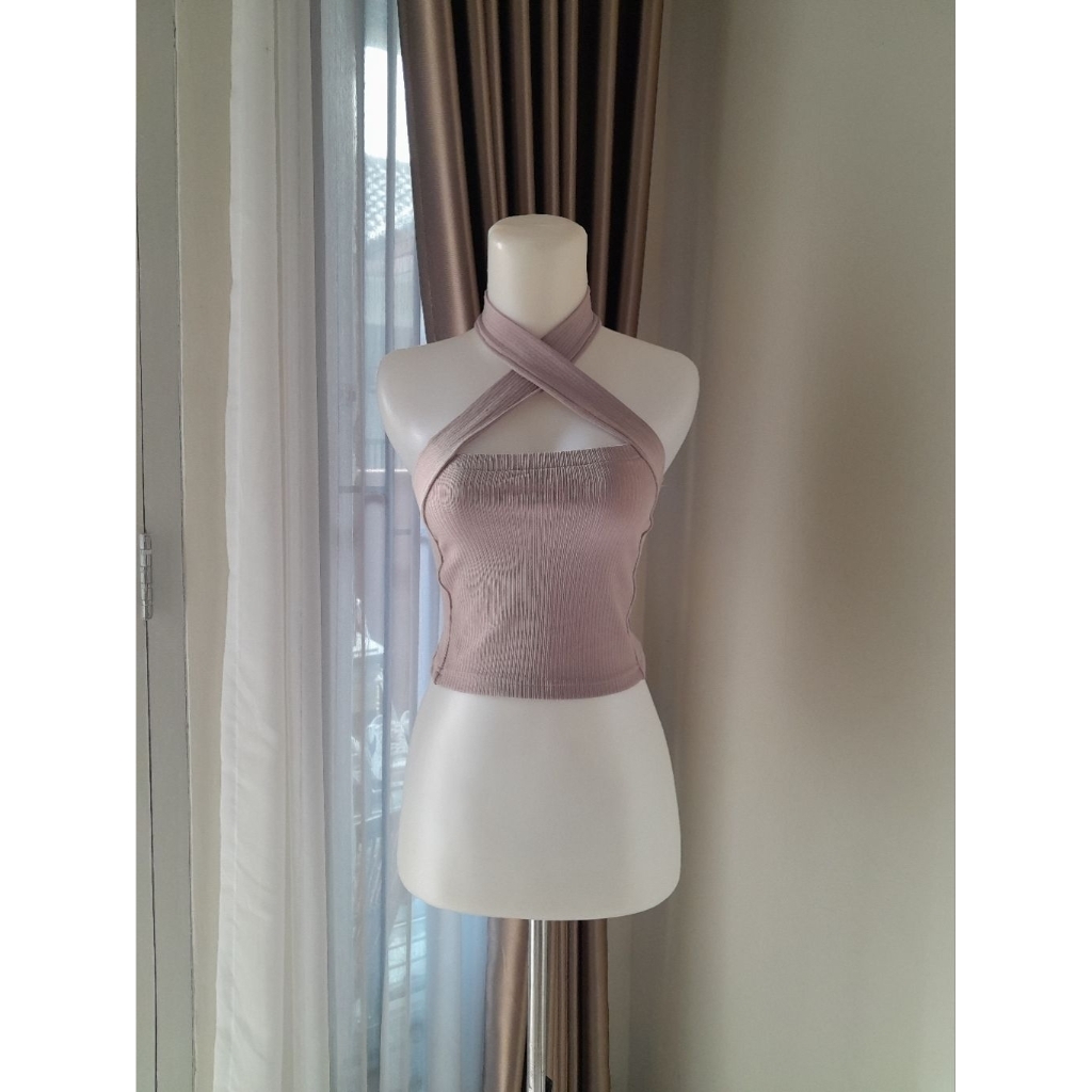 Croptop, Tanktop Crop, Tanktop Crop Tali Silang